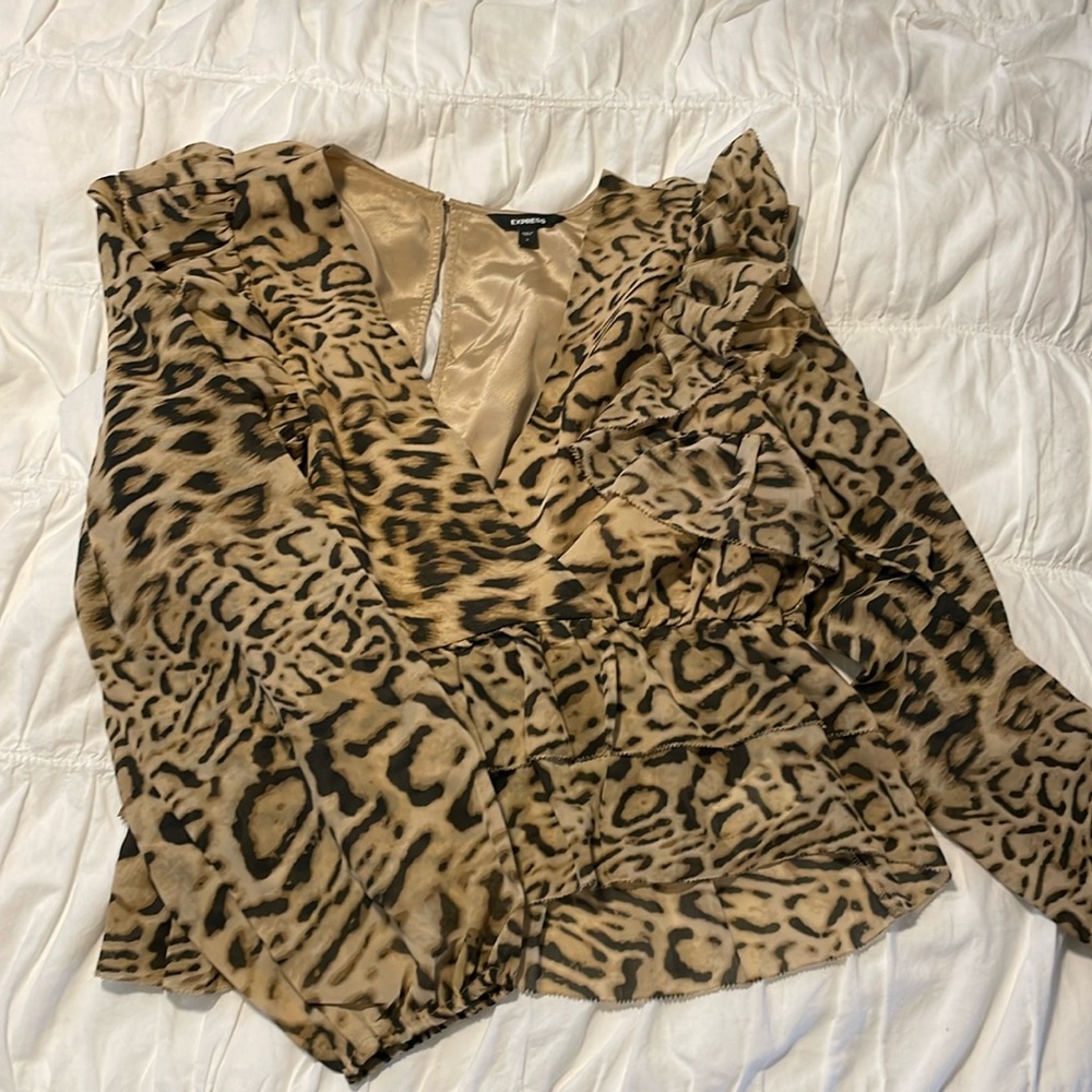 Cheetah work shirt